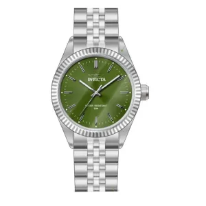 Invicta Men's Watch - Specialty Quartz Green Dial Silver Tone Steel Bracelet | 49313 Luxury Quartz Watch Quartz Watch Sale