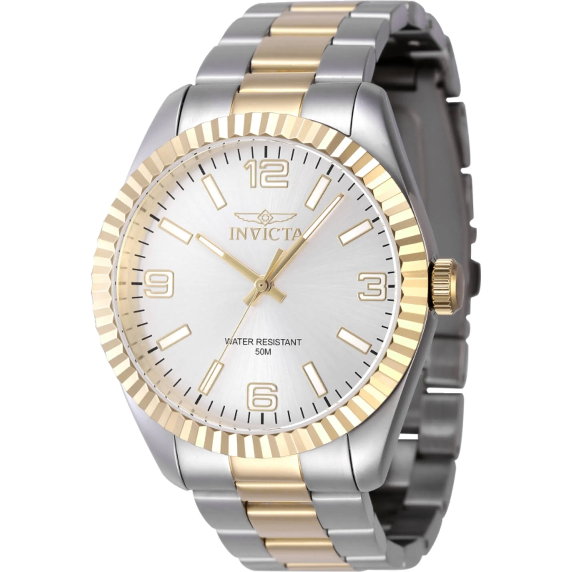 Invicta Men's Watch - Specialty Quartz Silver Tone Dial Two Tone Bracelet | 47454 Luxury Quartz Watch Quartz Watch Sale