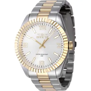 Invicta Men's Watch - Specialty Quartz Silver Tone Dial Two Tone Bracelet | 47454 Luxury Quartz Watch Quartz Watch Sale