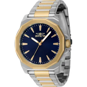 Invicta Men's Watch - Speedway Gold Tone Bezel Blue Dial Two Tone Bracelet | 46838 Luxury Quartz Watch Quartz Watch Sale