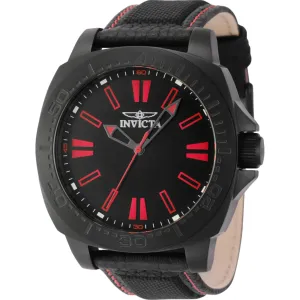 Invicta Men's Watch - Speedway Quartz Black Brass Dial Nylon and Leather Strap | 46309 Luxury Quartz Watch Quartz Watch Sale