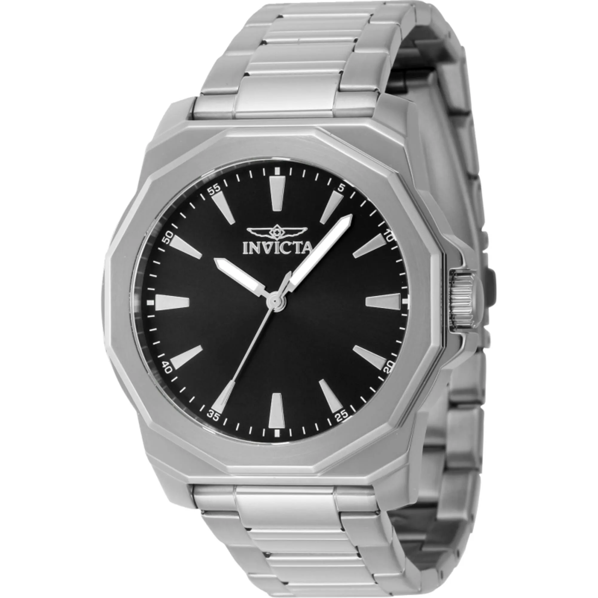 Invicta Men's Watch - Speedway Quartz Black Brass Dial Silver Tone Bracelet | 46831 Luxury Quartz Watch Quartz Watch Sale