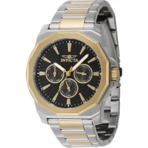 Invicta Men's Watch - Speedway Quartz Black Dial Two Tone Steel Bracelet | 46845 Luxury Quartz Watch Quartz Watch Sale