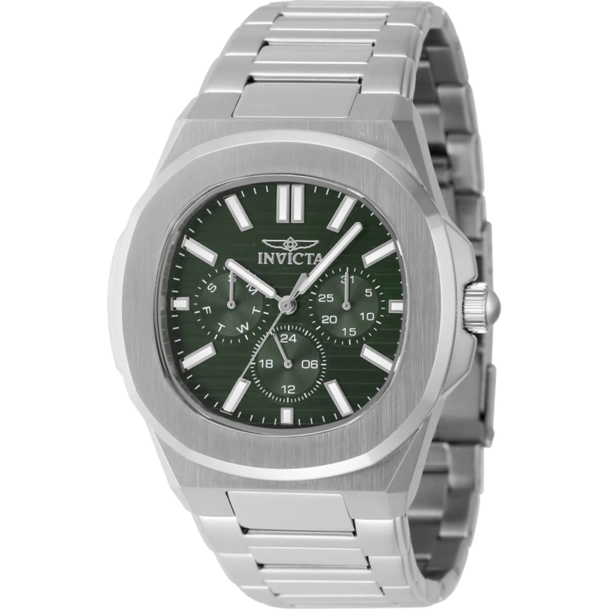 Invicta Men's Watch - Speedway Quartz Green Dial Stainless Steel Bracelet | 48329 
