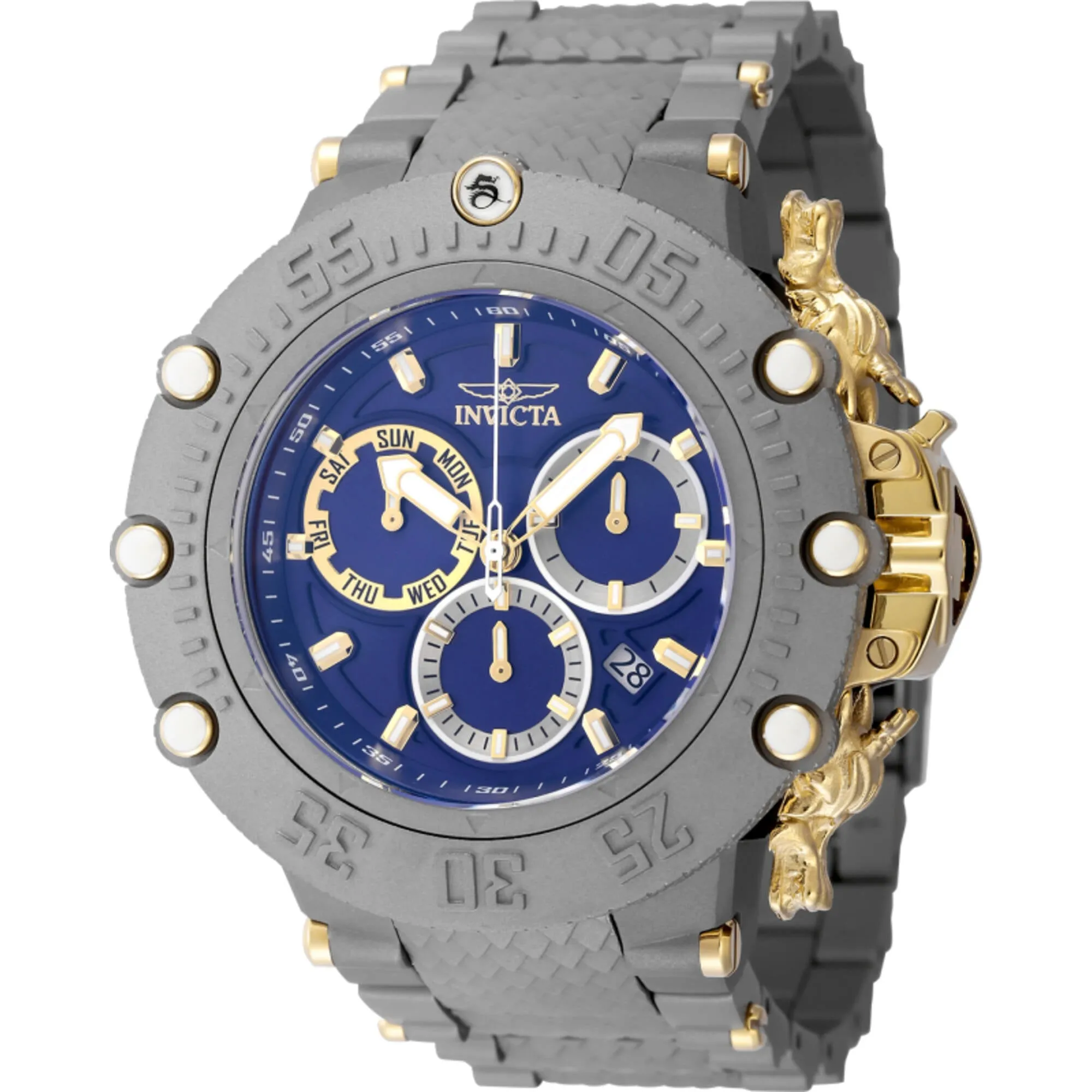 Invicta Men's Watch - Subaqua Chronograph Titanium, Gold and Blue Dial Dive | 48193 Luxury Quartz Watch Quartz Watch Sale