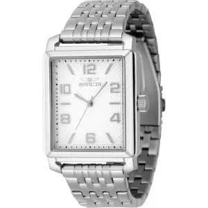 Invicta Men's Watch - Vintage Silver Dial Stainless Steel Bracelet Quartz | 46634 Luxury Quartz Watch Quartz Watch Sale