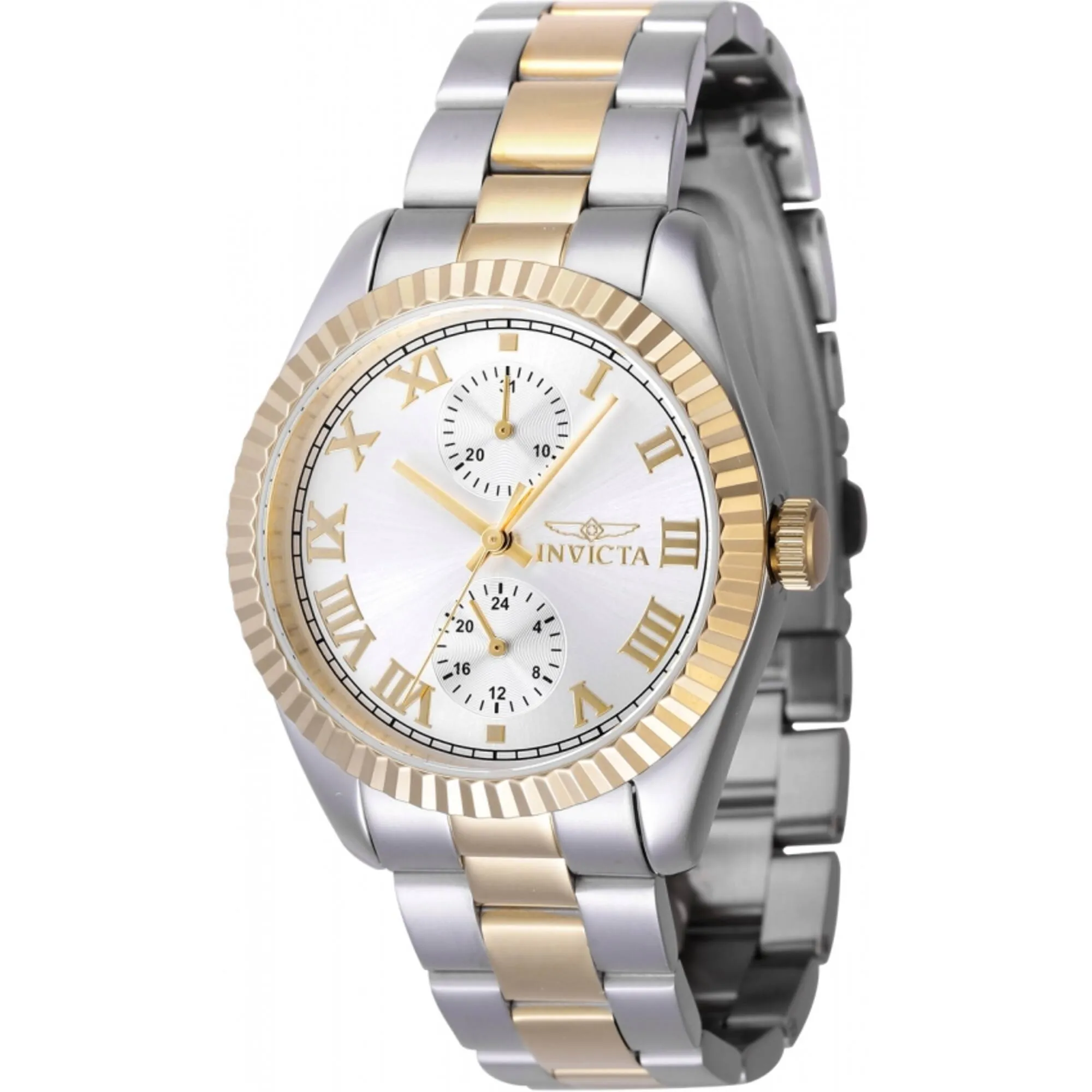 Invicta Women's Quartz Watch - Specialty Silver Tone Dial Two Tone Bracelet | 47440 Luxury Quartz Watch Quartz Watch Sale