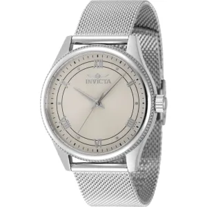 Invicta Women's Watch - Celestial Quartz Ivory Dial Silver Steel Bracelet | 48486 Luxury Quartz Watch Quartz Watch Sale