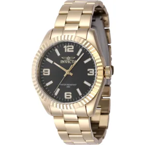 Invicta Women's Watch - Specialty Quartz Black Dial Yellow Gold Bracelet | 47473 Luxury Quartz Watch Quartz Watch Sale
