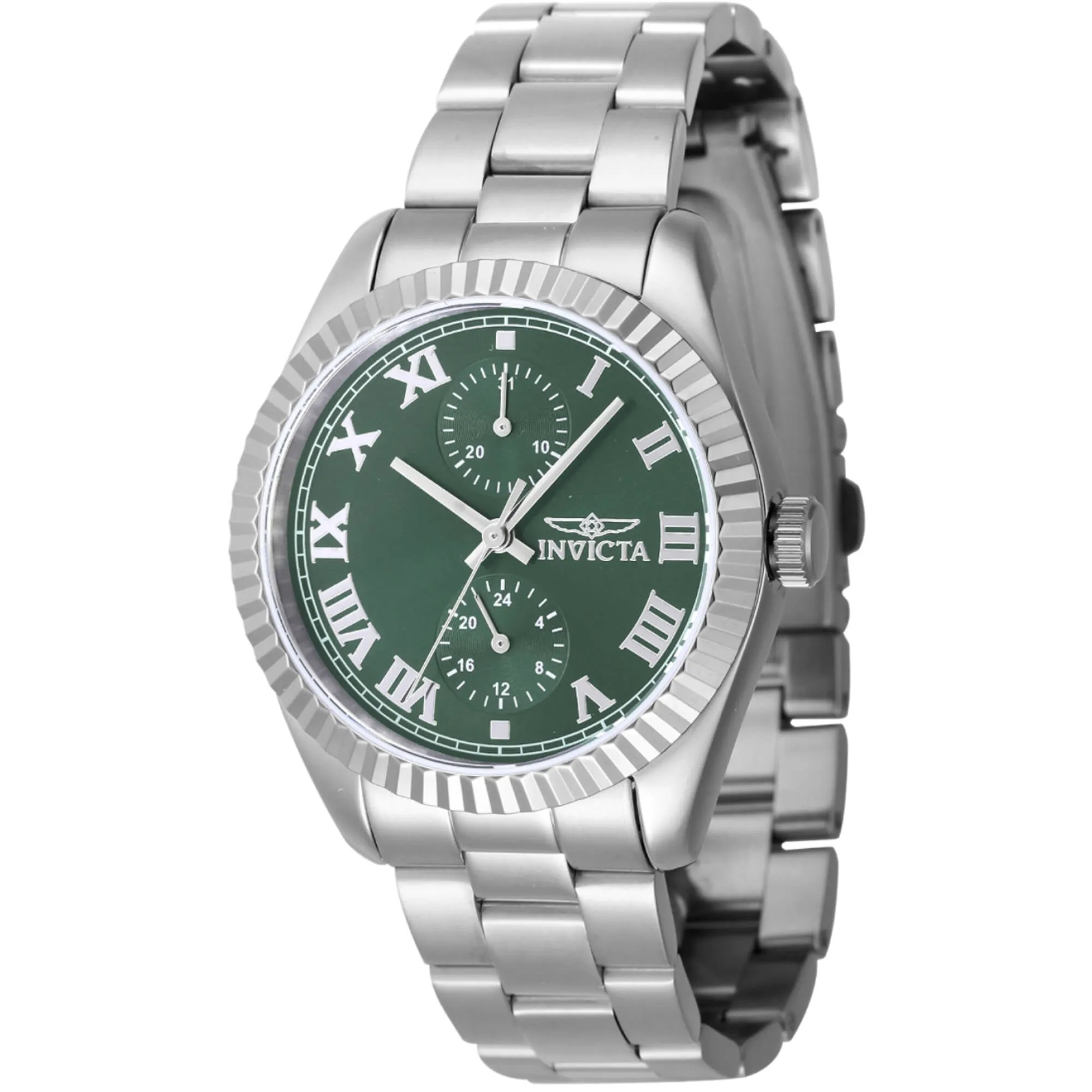Invicta Women's Watch - Specialty Quartz Green Dial Stainless Steel Bracelet | 47436 Luxury Quartz Watch Quartz Watch Sale