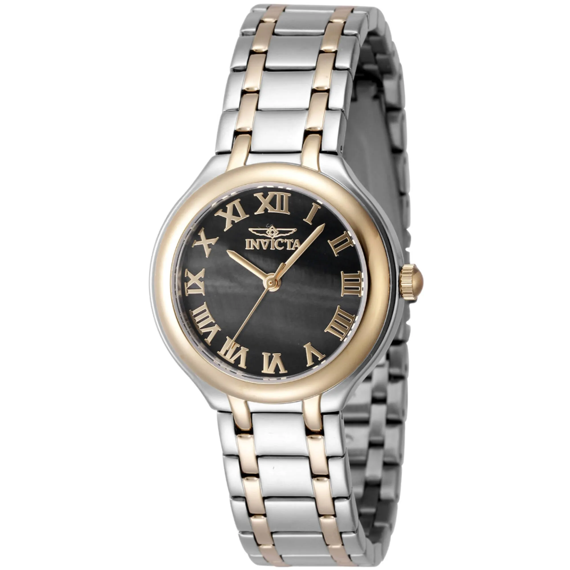 Invicta Women's Watch - Wildflower Quartz Black Dial Two Tone Steel Bracelet | 48233 Luxury Quartz Watch Quartz Watch Sale