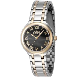 Invicta Women's Watch - Wildflower Quartz Black Dial Two Tone Steel Bracelet | 48233 Luxury Quartz Watch Quartz Watch Sale