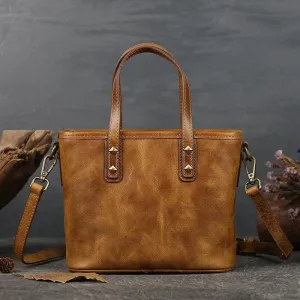 Italian Black & Brown Leather Crossbody Shoulder Mini Small Bag | Women Ladies Minimalist Bucket Bag | Full Grain Leather Handbag bucket bags for sale