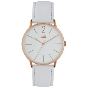 Jag Billy White Leather Watch J2182B 