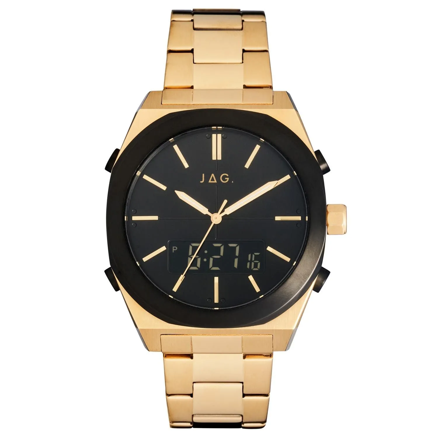 Jag Lincoln Black Dial 43mm Watch J2637A 