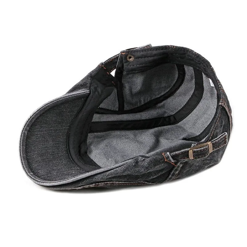 J&L Denim Cotton Flat Cap
