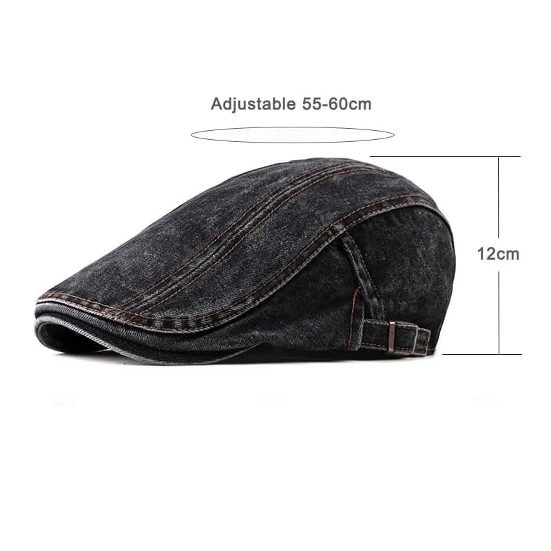 J&L Denim Cotton Flat Cap