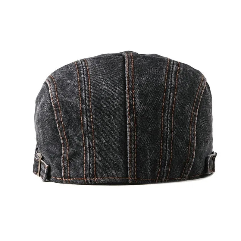 J&L Denim Cotton Flat Cap