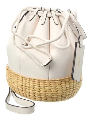 Jason Wu Leather & Straw Bucket Bag stylish bucket bags