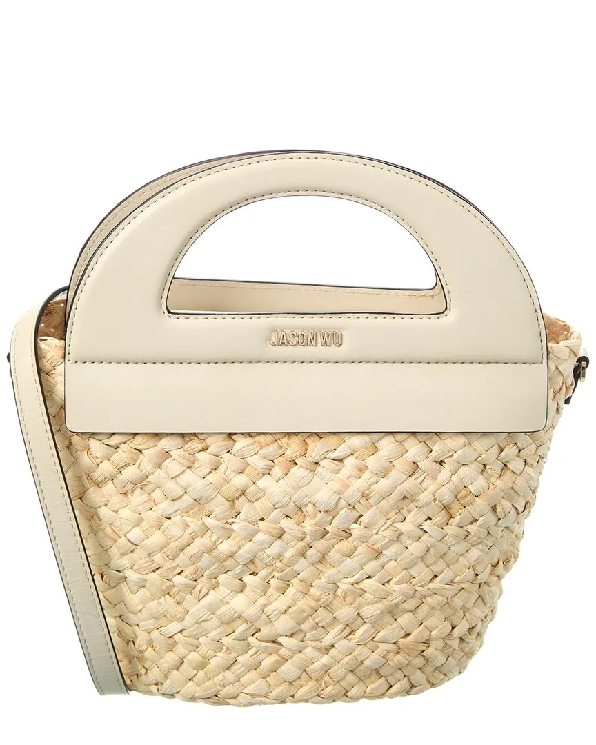 Jason Wu Straw & Leather Bucket Bag stylish bucket bags