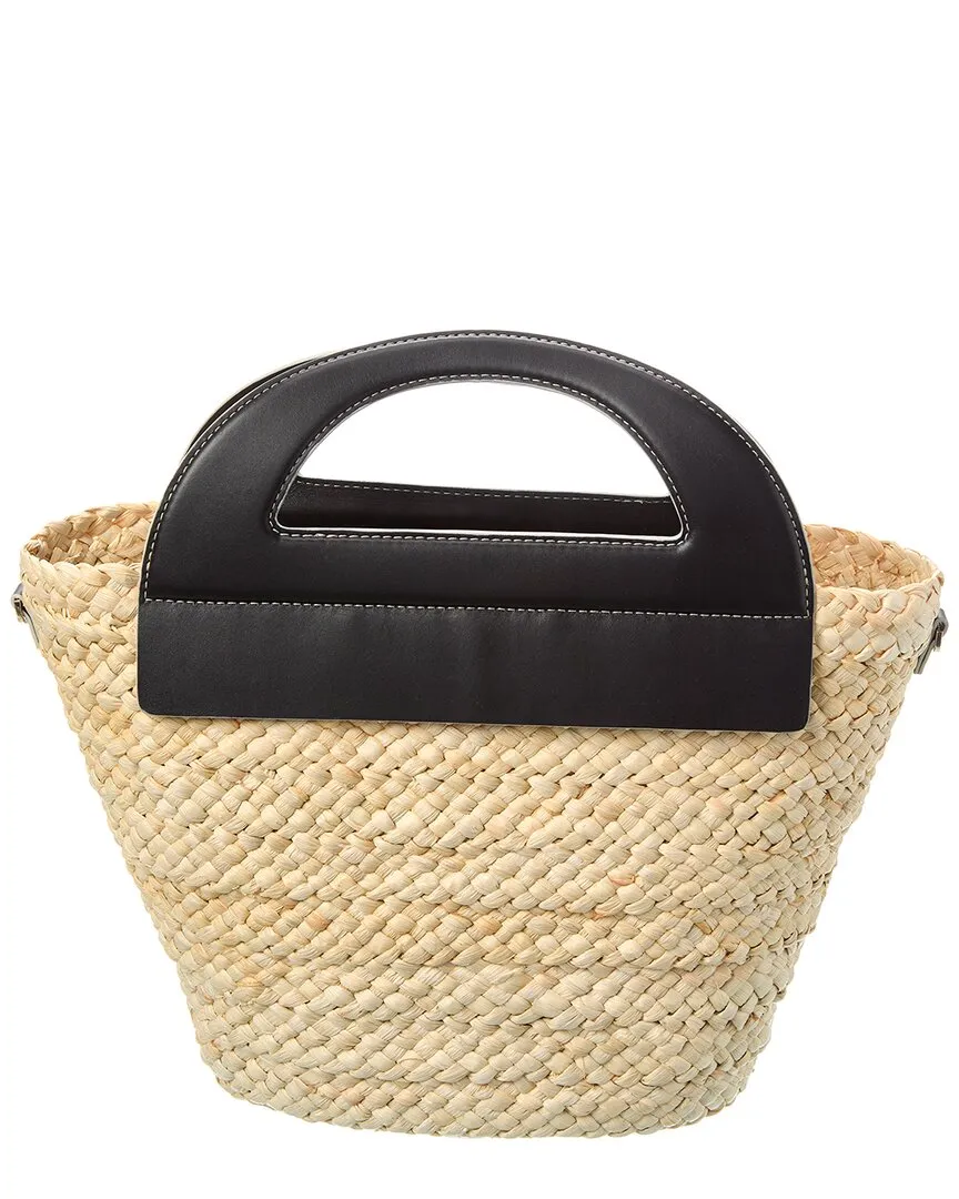 Jason Wu Straw & Leather Bucket Bag