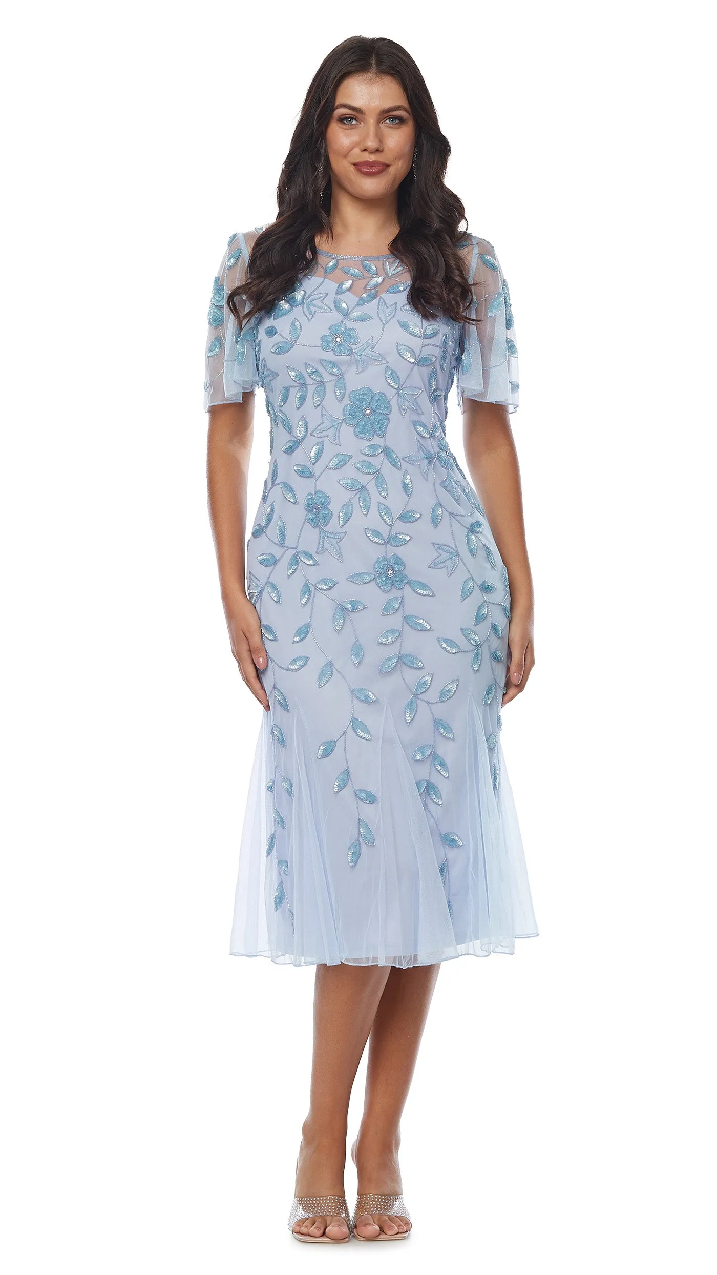 Jesse Harper - JH0499 Beaded Floral Dress