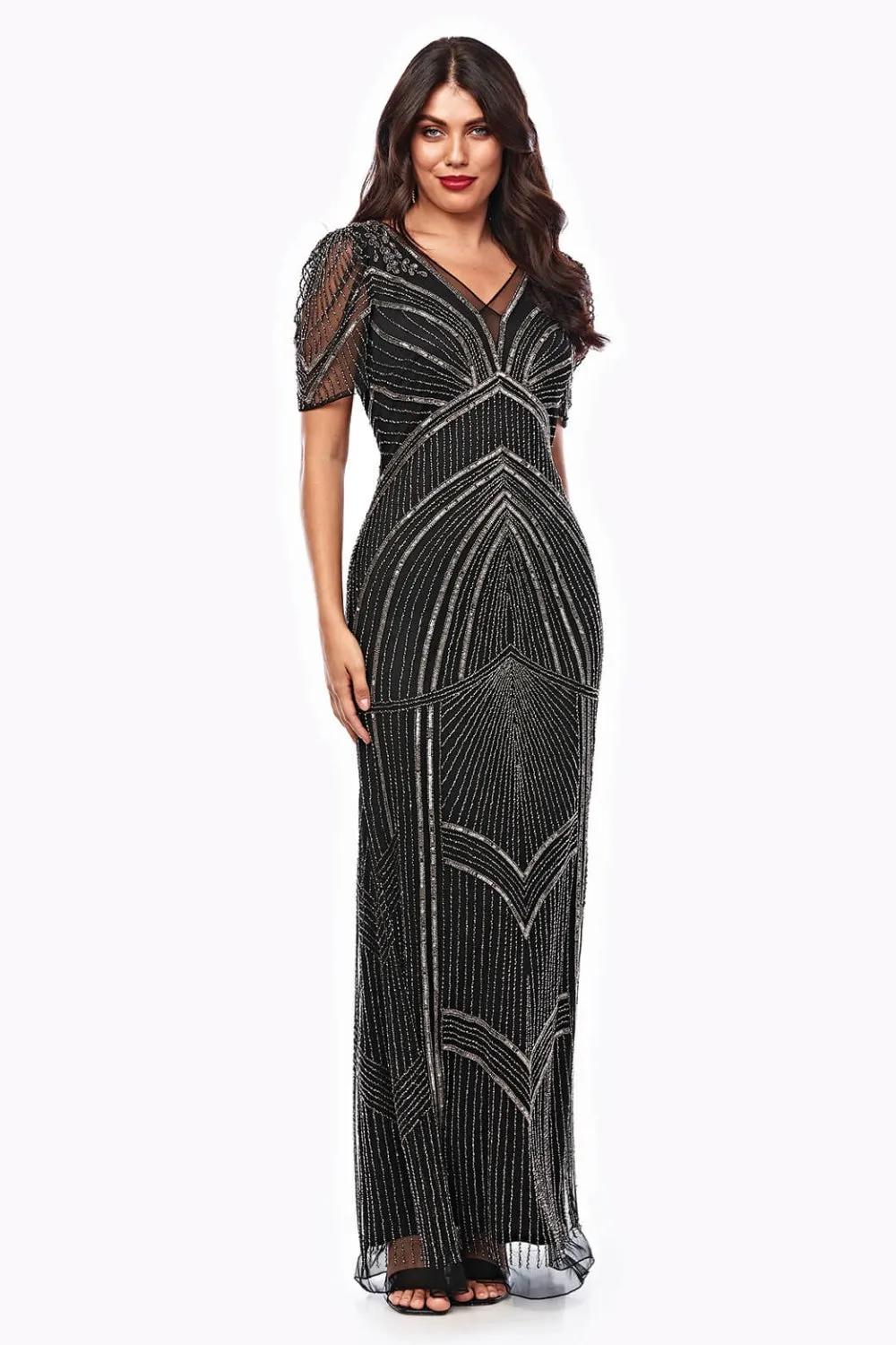 Clothings Jesse Harper - JH0502 Longline Art Deco Gown Dresses women dresses dress stores