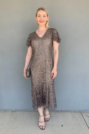 Clothings Jesse Harper - JH0570 Gold Glitter Dress Dresses women dresses dress stores