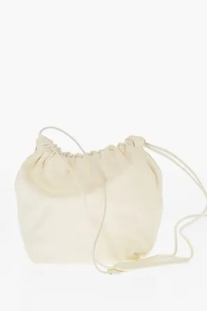Jil Sander Crocodile Printed Leather Dumpling Bucket Bag stylish bucket bags