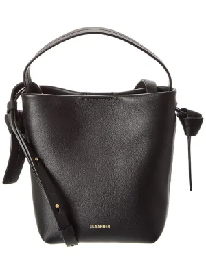 Jil Sander Logo Leather Bucket Bag stylish bucket bags