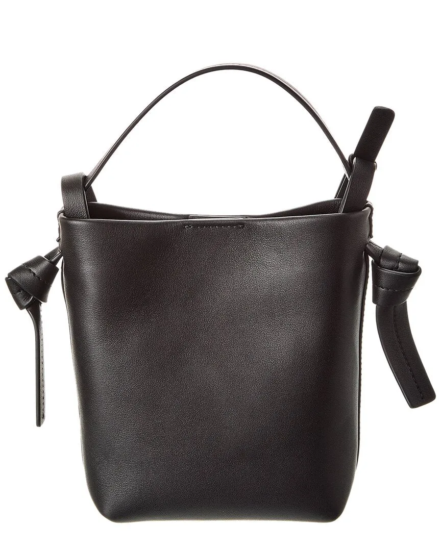Jil Sander Logo Leather Bucket Bag