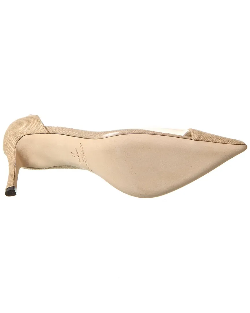 Jimmy Choo Cass 75 Escarpins en Lin & Vinyle_Jimmy-Choo