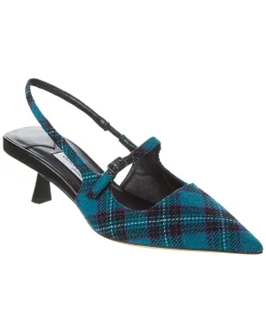 Jimmy Choo Didi 45 Escarpins à Talon Compensé avec Bride Tartan_Jimmy-Choo