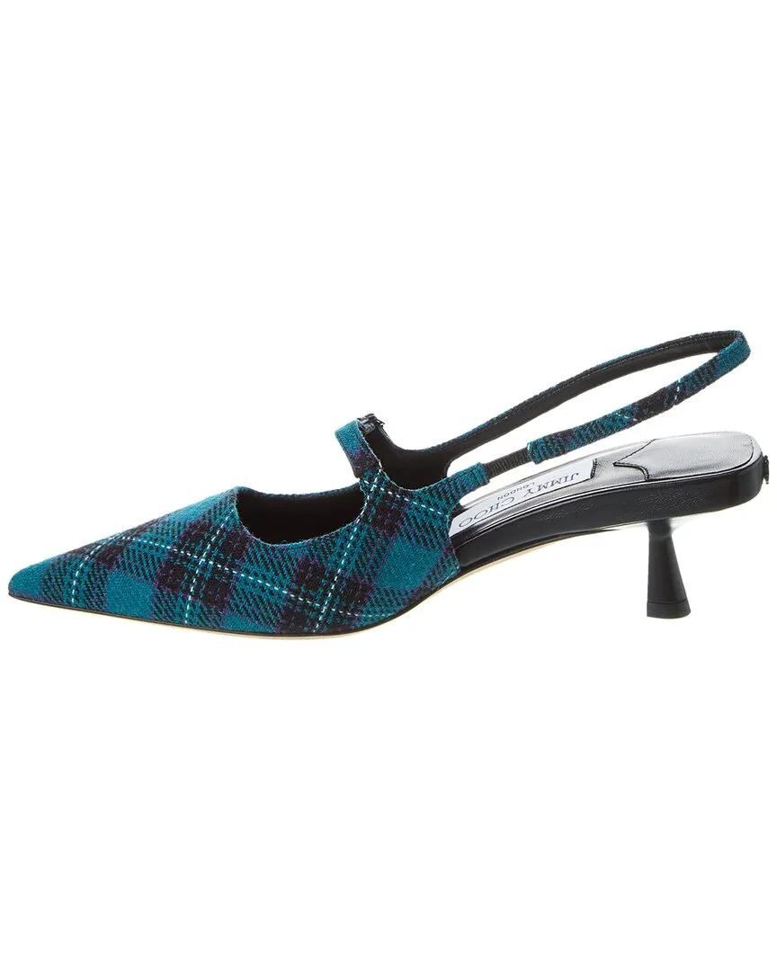Jimmy Choo Didi 45 Escarpins à Talon Compensé avec Bride Tartan_Jimmy-Choo