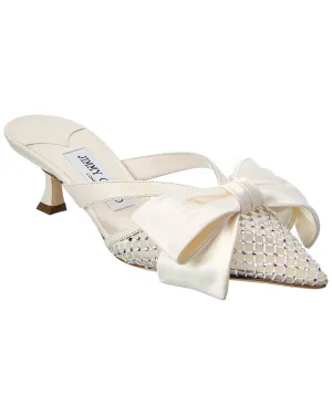 Jimmy Choo Flaca 50 Mules en Mesh et Cuir_Jimmy-Choo