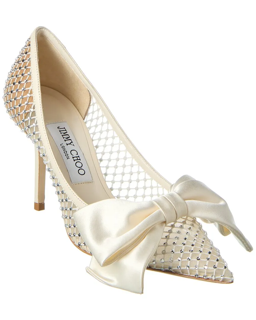 Jimmy Choo Love 85 Escarpins en Mesh Cristal & Cuir_Jimmy-Choo
