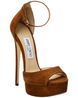 Jimmy Choo Max 150 Sandales Plateforme en Suède_Jimmy-Choo