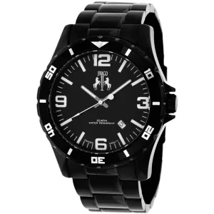 Jivago Men's Watch - Ultimate Swiss Quartz Black Stainless Steel Bracelet | JV6110 