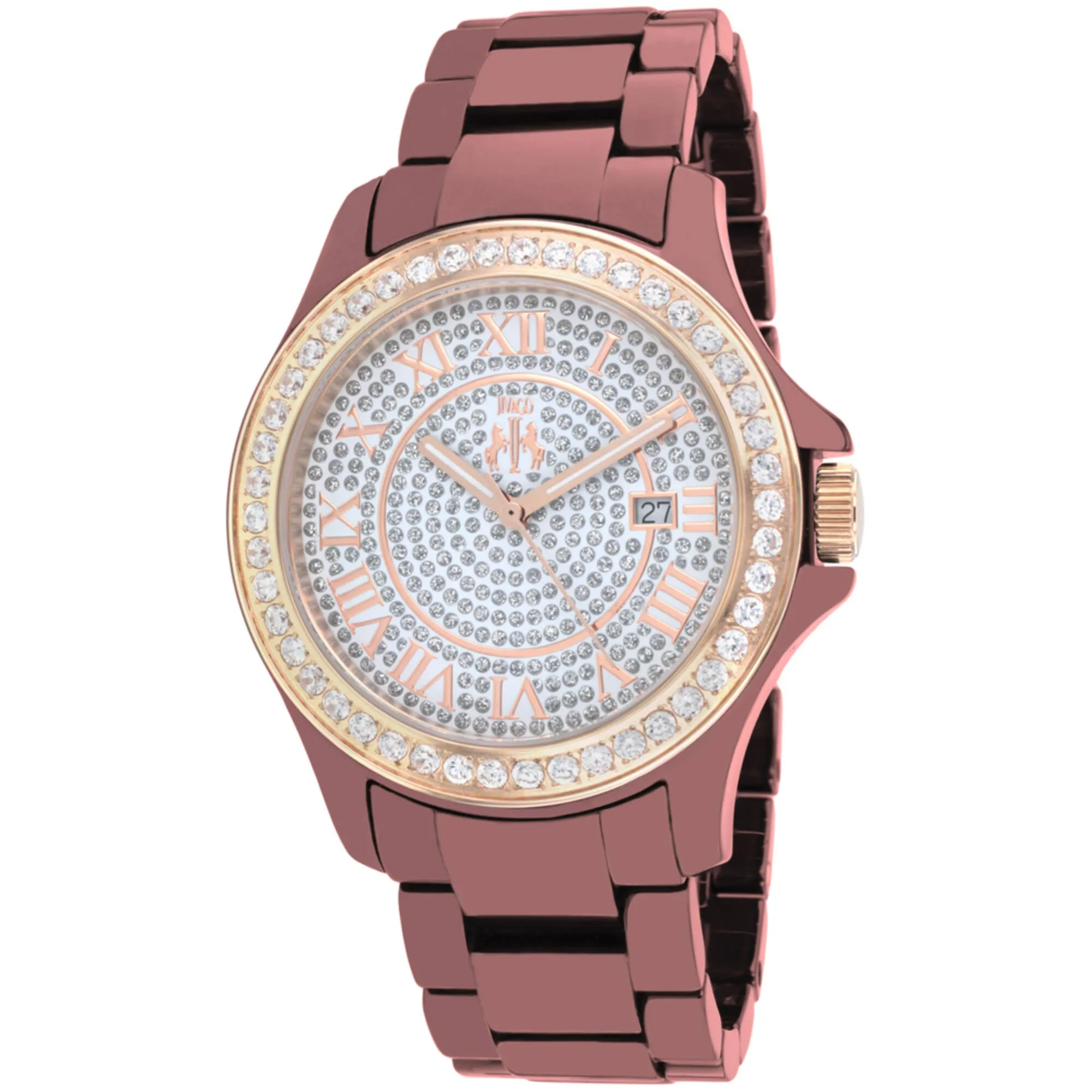 Jivago Women's Watch - Ceramic Quartz White Dial Maroon Ceramic Bracelet | JV9416 Luxury Quartz Watch Quartz Watch Sale