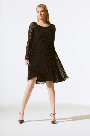 Clothings Joseph Ribkoff - 243778 Pleated Chiffon Dress Dresses women dresses dress stores