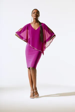 Clothings Joseph Ribkoff - 243797 Chiffon Overlay Dress Dresses women dresses dress stores