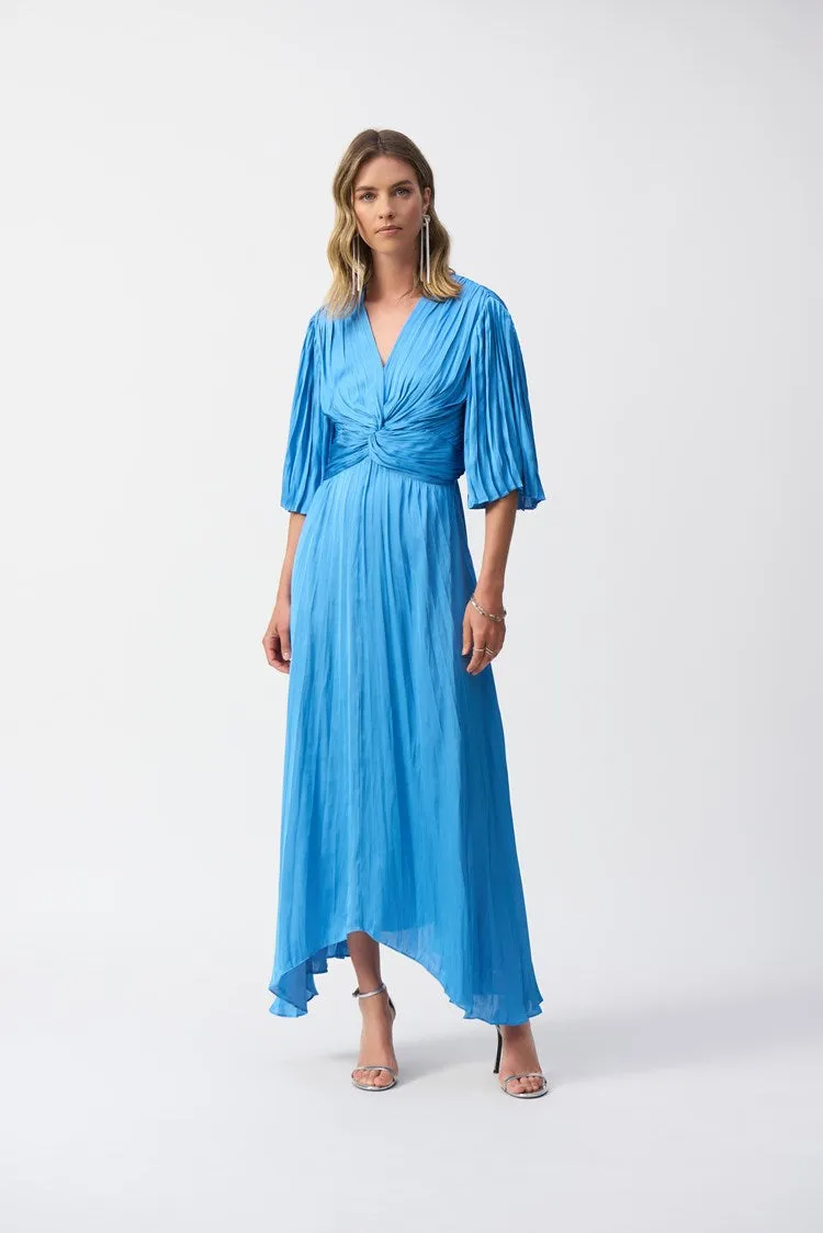 Joseph Ribkoff - 251903 Pleated Vee Neck Dress