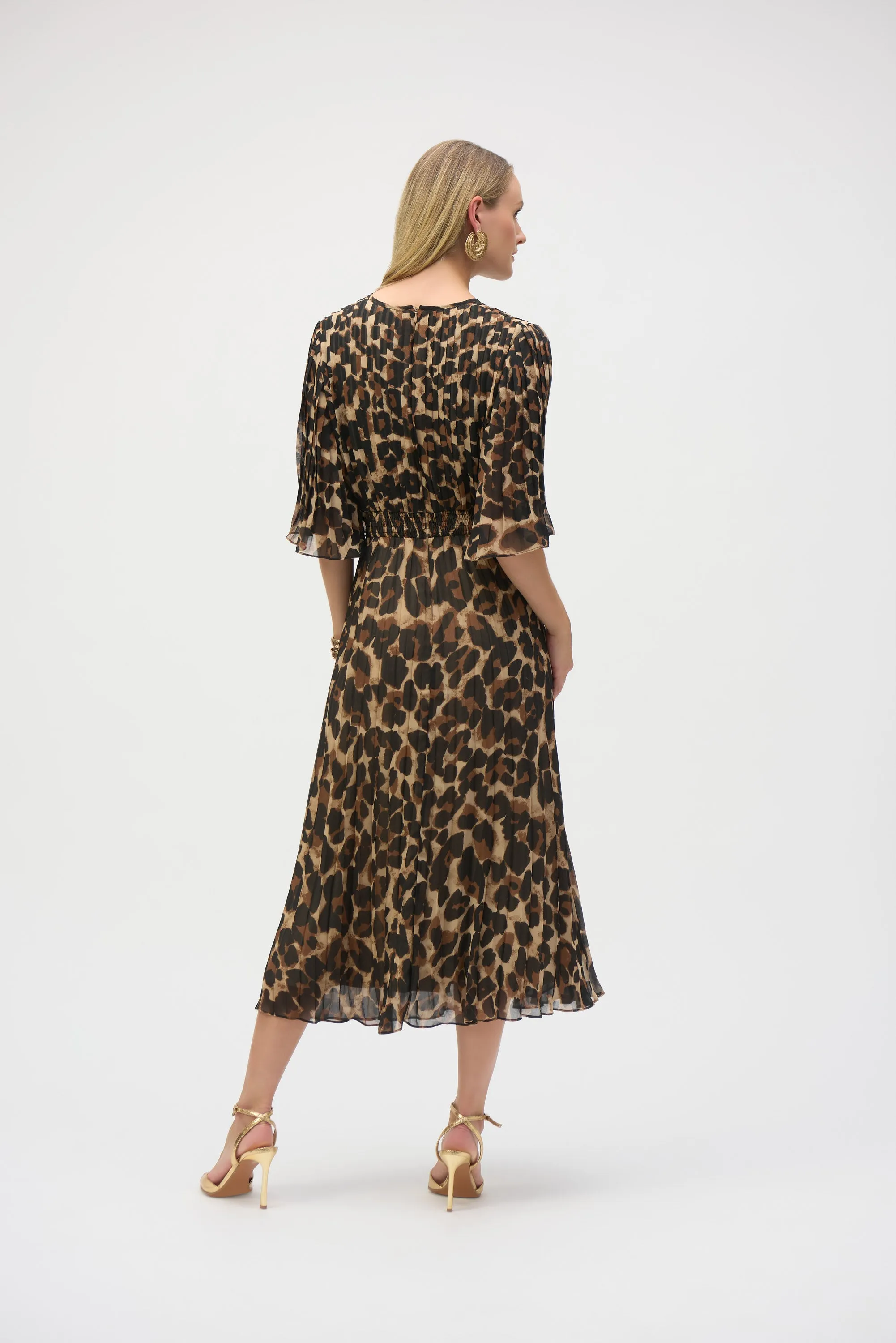 Joseph Ribkoff - 252935 Leopard Chiffon Dress