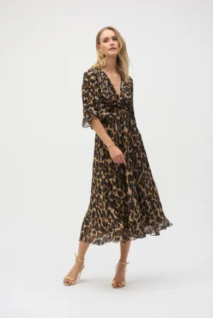 Clothings Joseph Ribkoff - 252935 Leopard Chiffon Dress Dresses women dresses dress stores