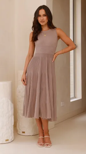 Kaida Midi Dress - Mocha,prom dresses,wedding guest dresses,homecoming dresses,bridesmaid dresses,cocktail dresses,women clothing,summer dresses,formal dresses,sundresses,mother of the bride dresses,quince clothing,bodycon dress,dress casual,dress design,d