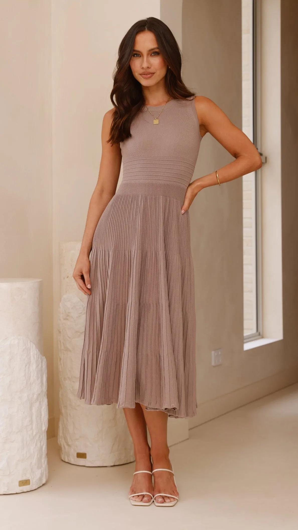 Kaida Midi Dress - Mocha,prom dresses,wedding guest dresses,homecoming dresses,bridesmaid dresses,cocktail dresses,women clothing,summer dresses,formal dresses,sundresses,mother of the bride dresses,quince clothing,bodycon dress,dress casual,dress design,d