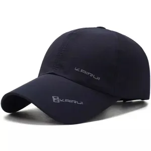 KAIRUI Plain Baseball Cap stylish boater hat with ribbon on model