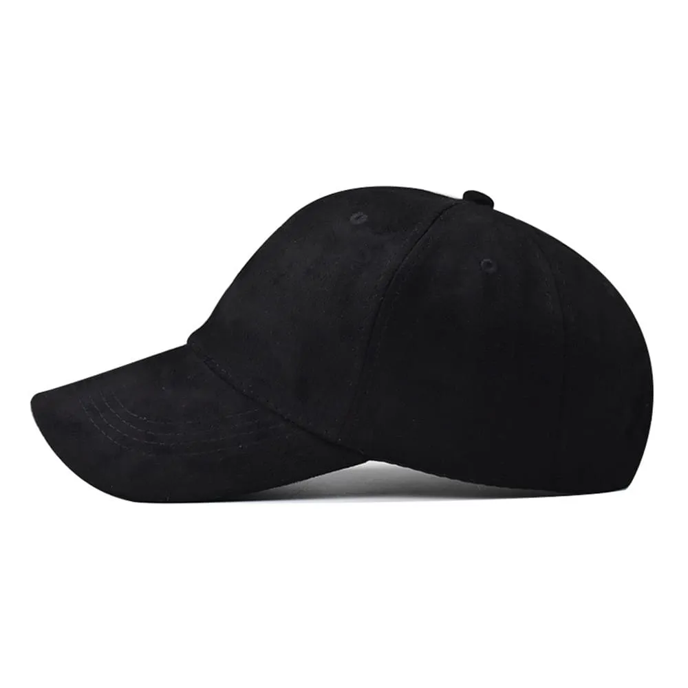Kansas Suede Curved Baseball Cap