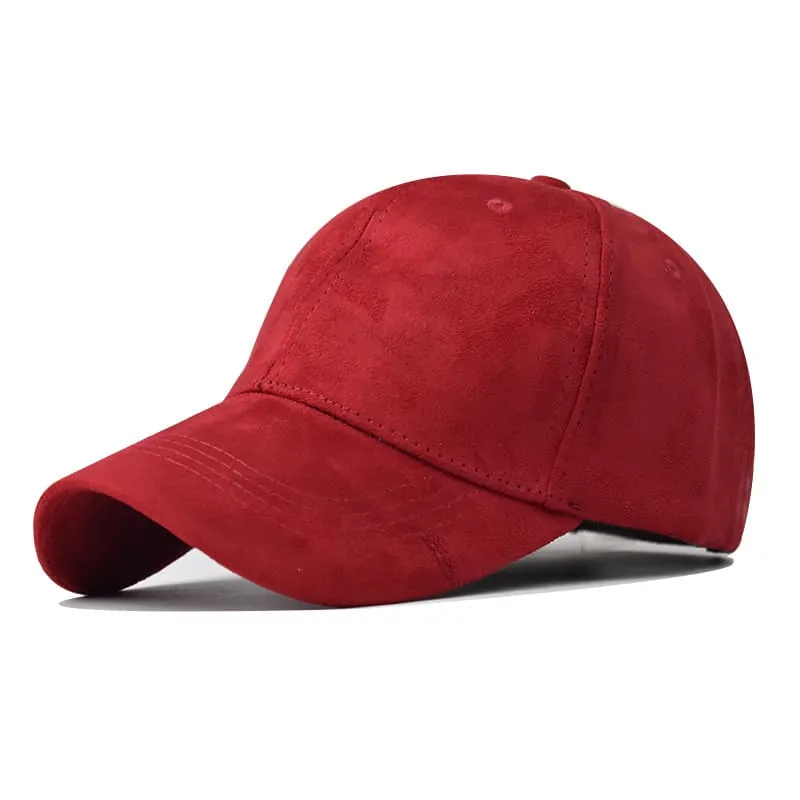 Kansas Suede Curved Baseball Cap