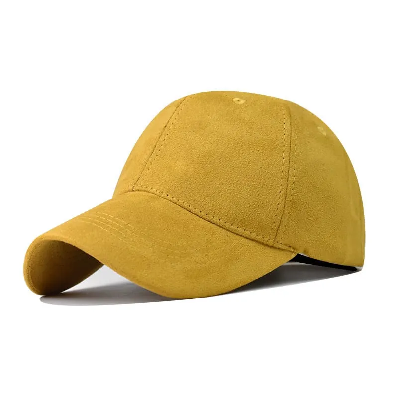 Kansas Suede Curved Baseball Cap